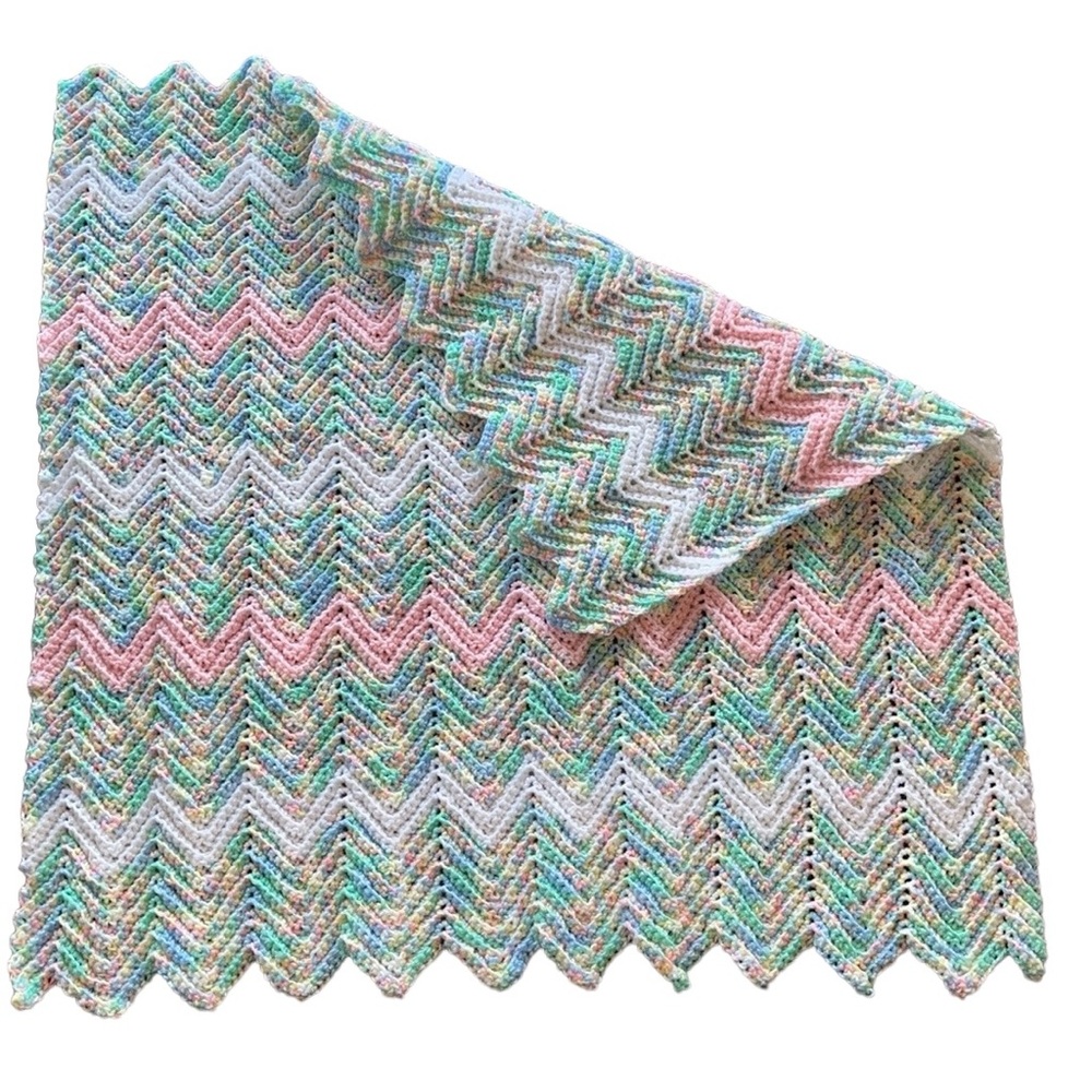 New Handmade Crocheted Baby Blanket